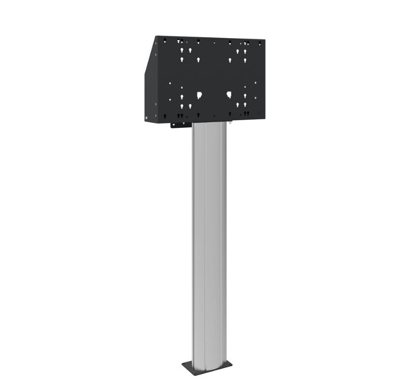 Floor to wall column 1600 mm centre screen, for touch screen max. 120 kg