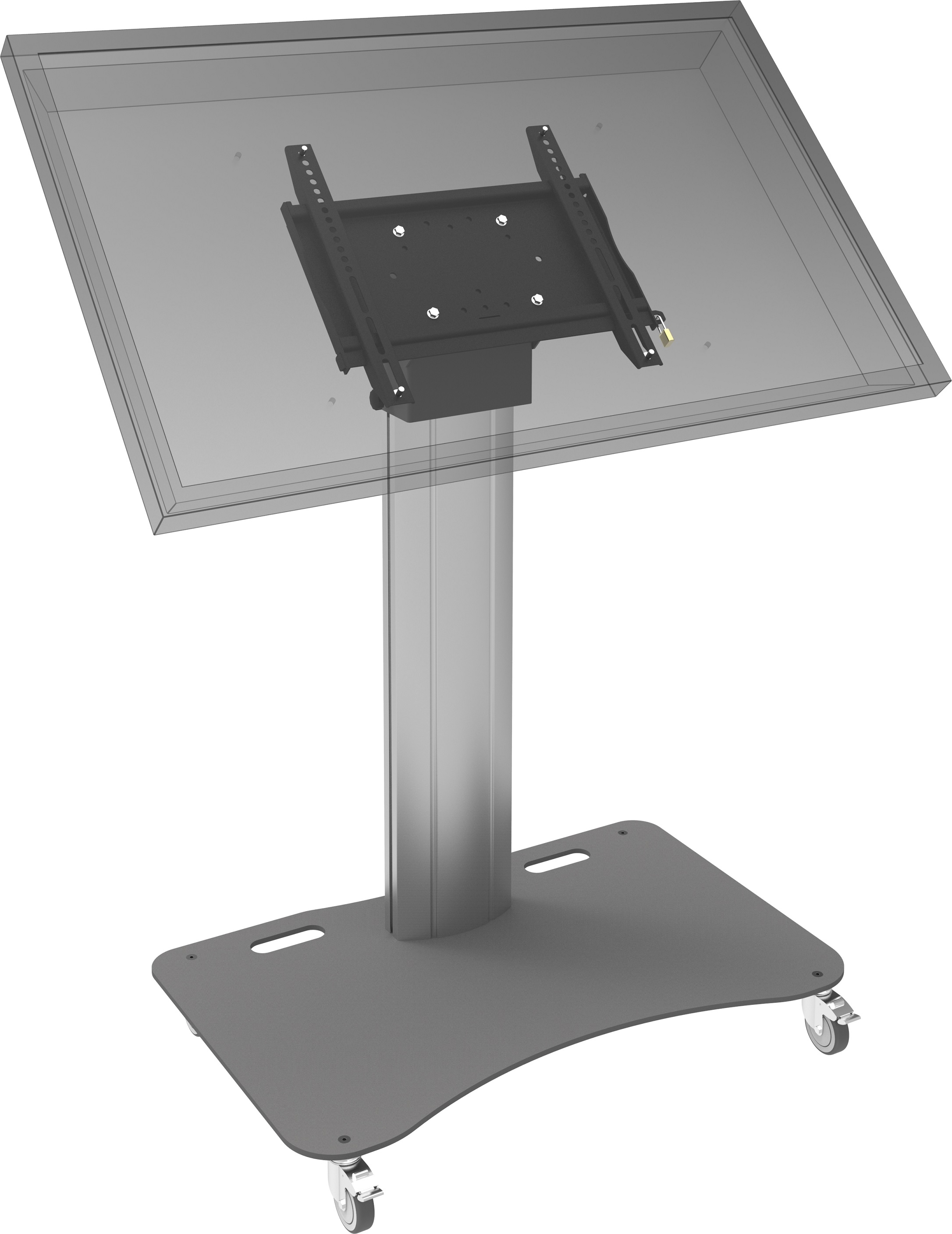 Monitor/stage trolley 950 mm for flat panels up to 65 inch, max. 65 kg