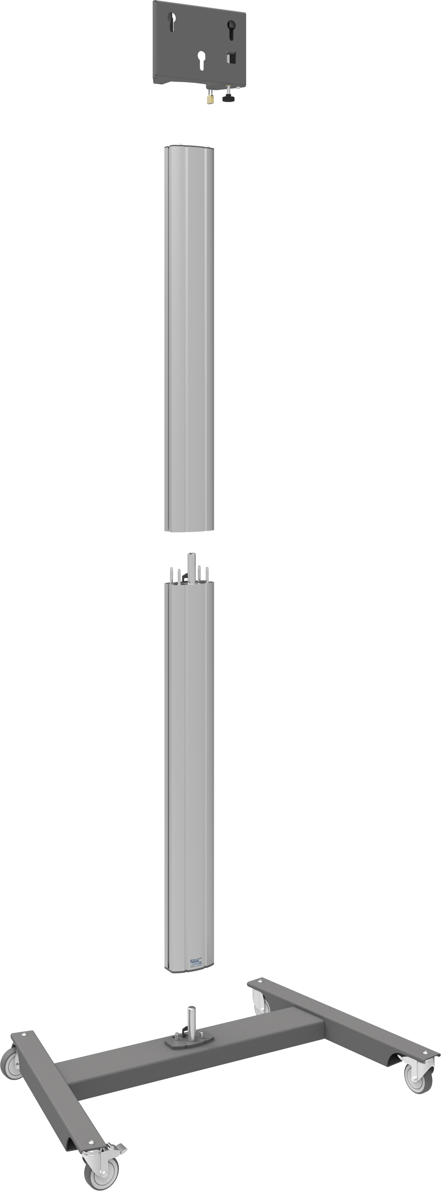 Fully divisible trolley (Light Series) for flat panel max. 55 inch