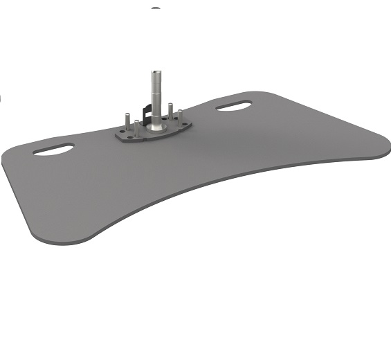 Base plate up to 65 inch, max. 60 kg, single construction (with pin)
