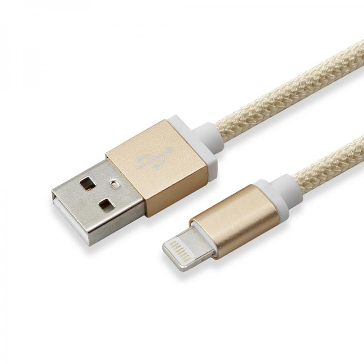 SBOX USB 2.0 -> 8-pin Lighting cable 1,5M GOLD