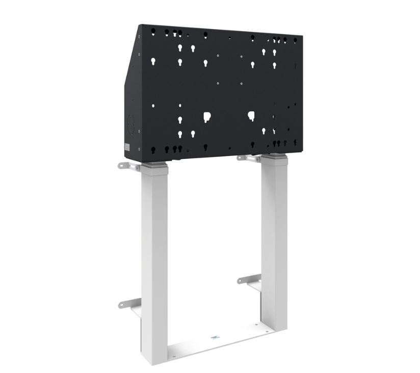 Smartmetals Floor supported wall lift XXL for touch screen 86 inch, 120kg - WHITE