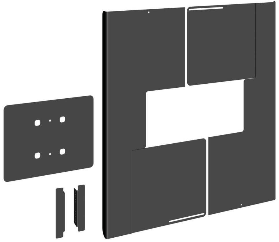 PFA 9160 BACK COVER PORTRAIT 65-70" - BLACK