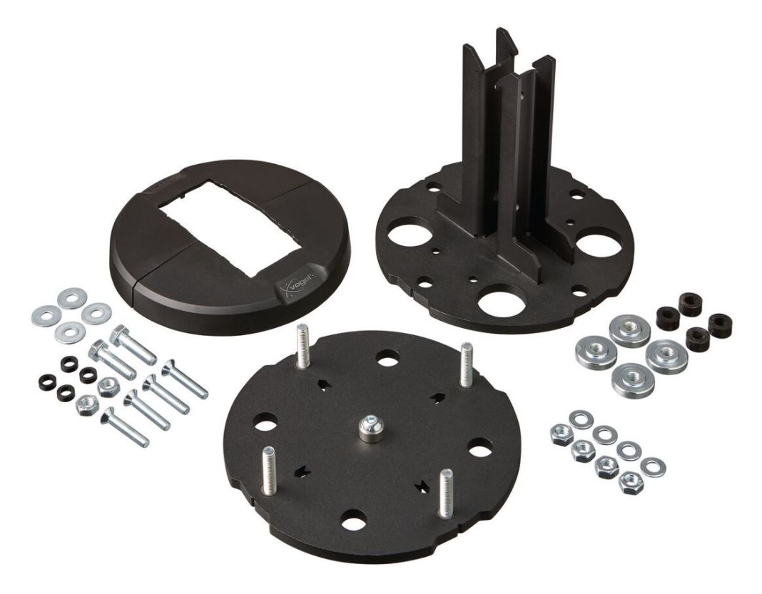 PFF 7965 FLOOR PLATE ADJUSTABLE - BLACK