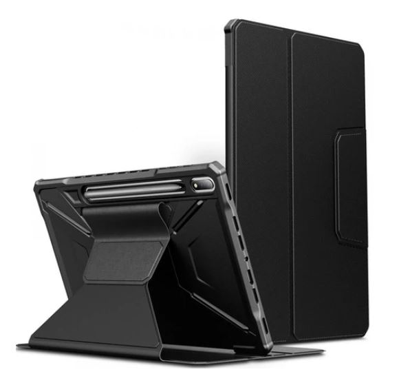Samsung Galaxy Tab S7 FE 12.4" Infiland Multiple Angles Cover m. S Pen Holder - Sort
