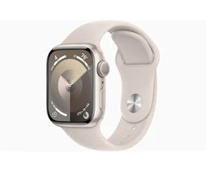 Apple Watch Series 9 GPS 45mm - Starlight Aluminium Case with Starlight Sport Band - M/L