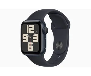Apple Watch SE (2023) GPS 40mm - Midnight Aluminium Case with Midnight Sport Band - M/L — produktfoto