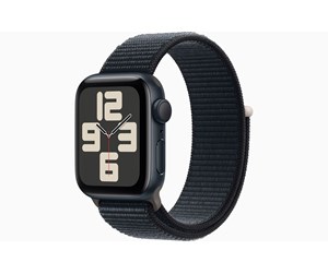 Apple Watch SE (2023) GPS 40mm - Midnight Aluminium Case with Midnight Sport Loop — produktfoto