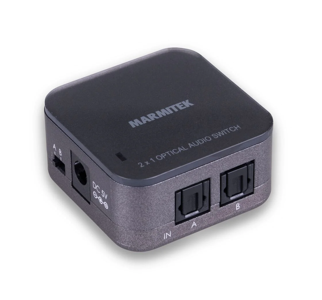Marmitek Audio switch - 2 in / 1 out - Toslink