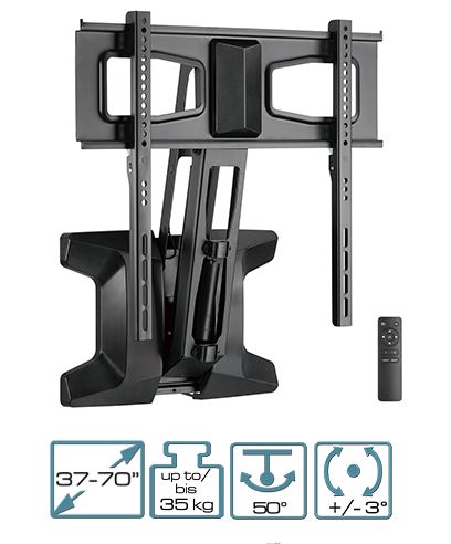 Motoriseret multijusterbart beslag - 37" - 70" - Maks. 35 kg