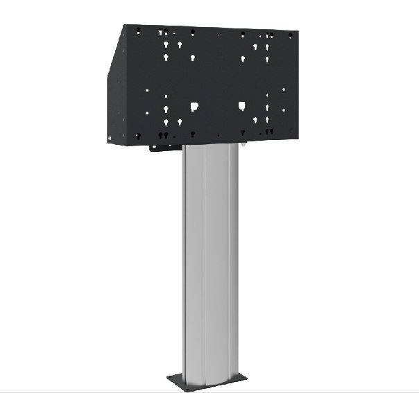 Floor to wall column 1400 mm centre screen, for touch screen max. 120 kg