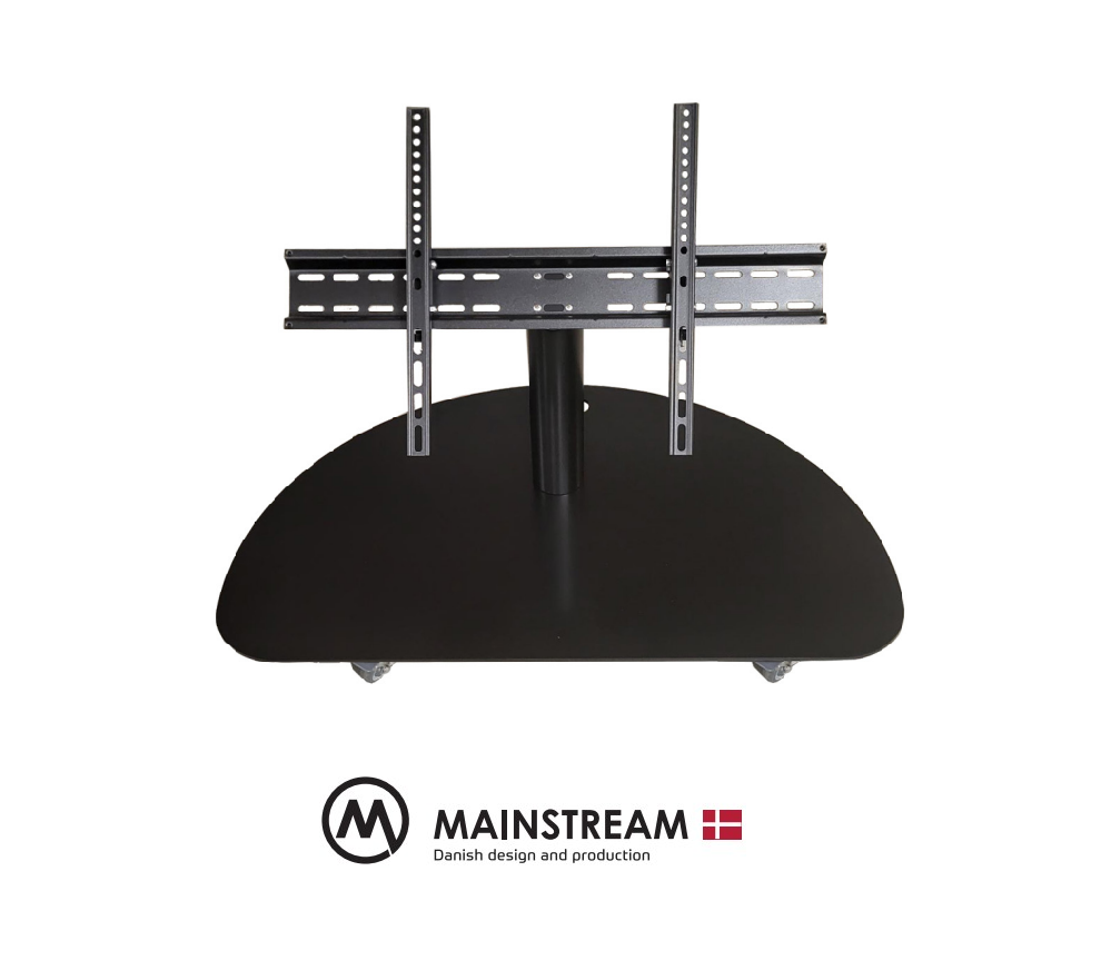 Holmes scenestander med hjul - 400 mm - 45 grader - op til 20 kg - VESA 600 x 400 - 65"