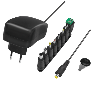 Universal power supply with USB port, 34W