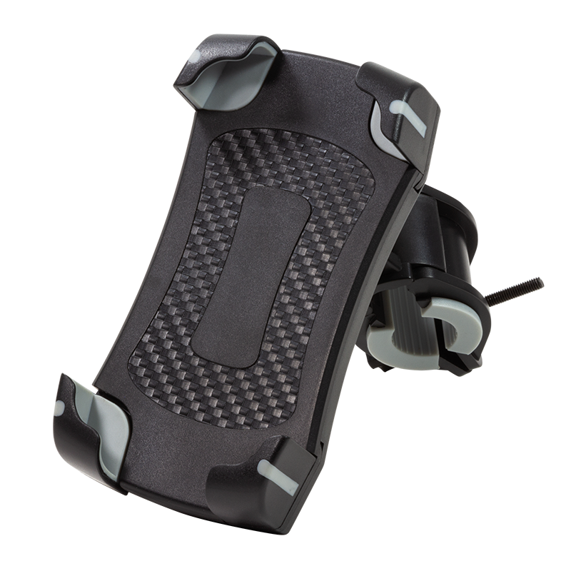 Smartphone bicycle holder with double lock