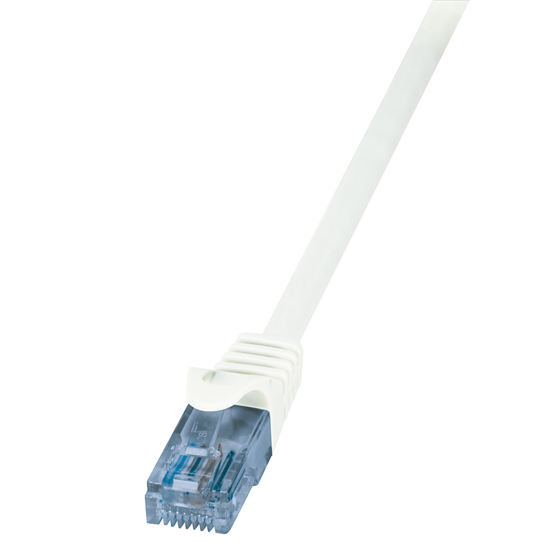 Patch cable Cat.6A 10GE Home U/UTP, EconLine, white, 10m
