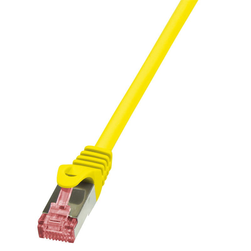 Patch cable Cat.6 S/FTP, PIMF, PrimeLine, yellow, 0.5m