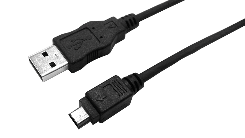 USB 2.0 connection to 5-Pin Mini USB