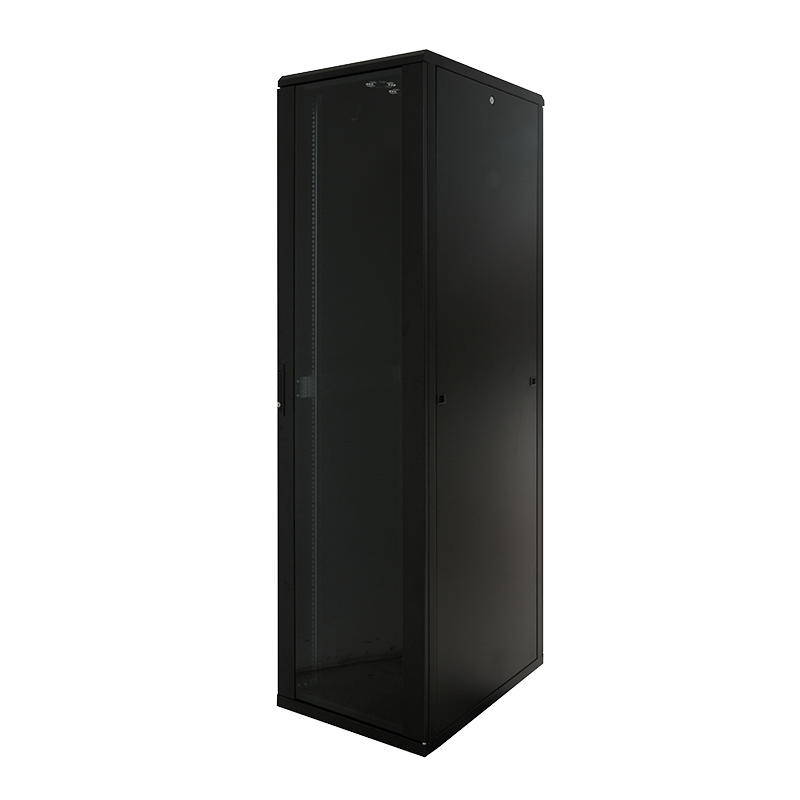 19" standing network cablinet 42U, 800 x 800 mm, black