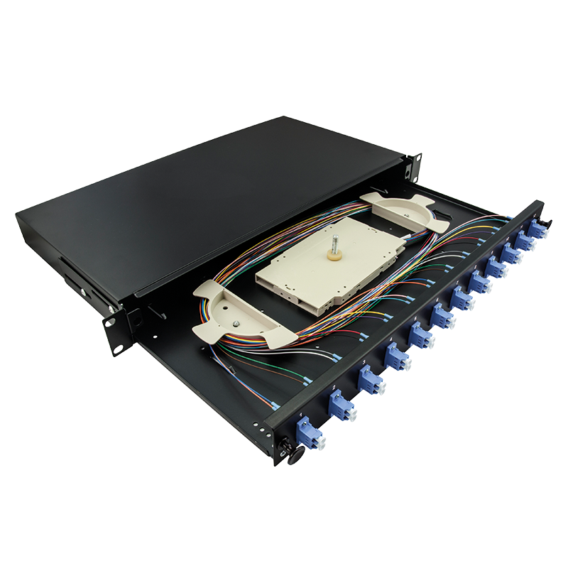 19" Fully loaded optical distribution frame (ODF) LC-DX 12 P