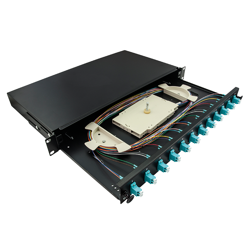 19" Fully loaded optical distribution frame (ODF) LC-DX 12 P