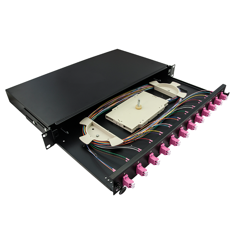 19" Fully loaded optical distribution frame (ODF) LC-DX 12 P