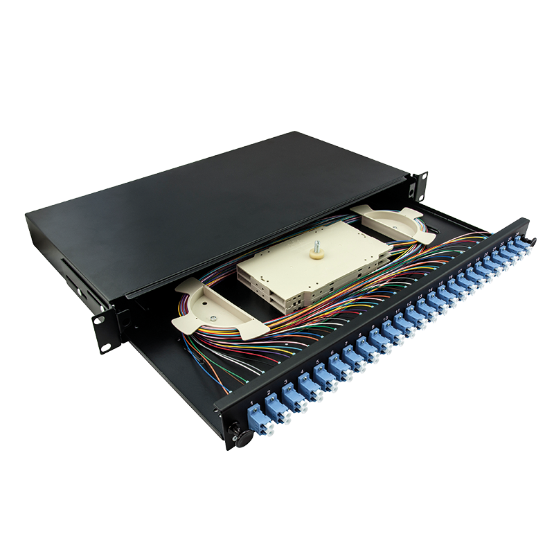 19" Fully loaded optical distribution frame (ODF) LC-DX 24 P