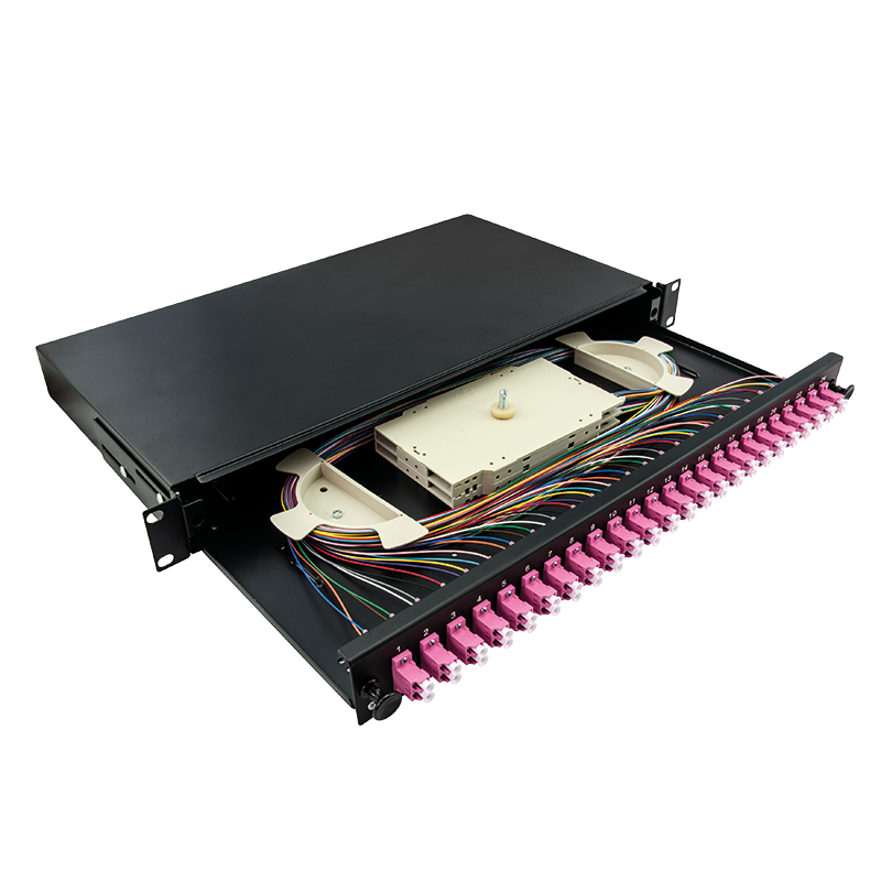 19" Fully loaded optical distribution frame (ODF) LC-DX 24 P
