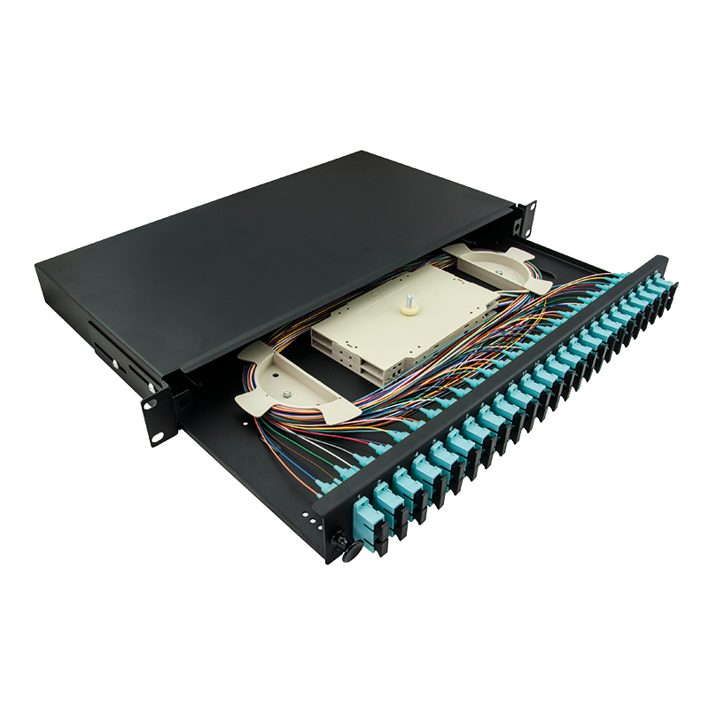 19" Fully loaded optical distribution frame (ODF) SC-DX 24 P