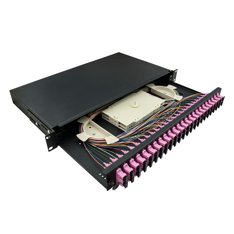 19" Fully loaded optical distribution frame (ODF) SC-DX 24 P
