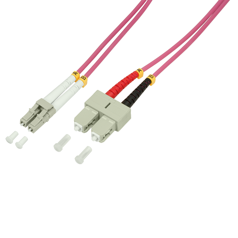 Fiber patch cord OM4 50/125µ LC-SC, 15m