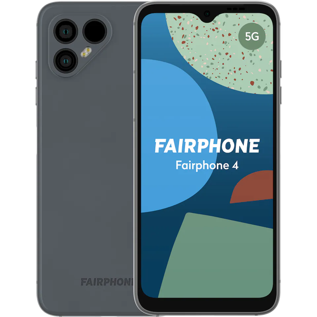 Fairphone 4  5G smartphone 6/128GB (grå) billede