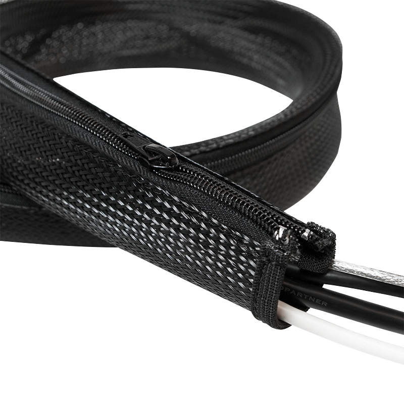 Flexible cable protection with zipper, 50 x 35 x 1000 mm