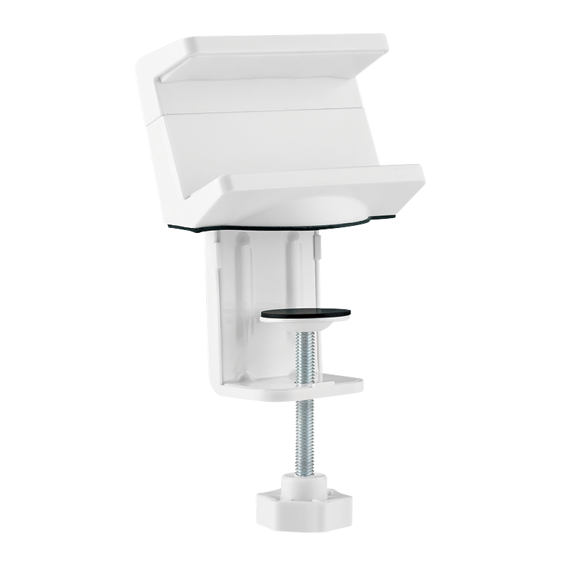 Table mount clamp-on cable organizer