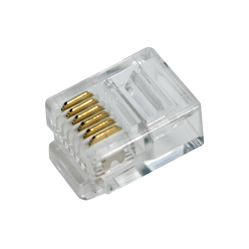RJ12 modular plug, unshielded