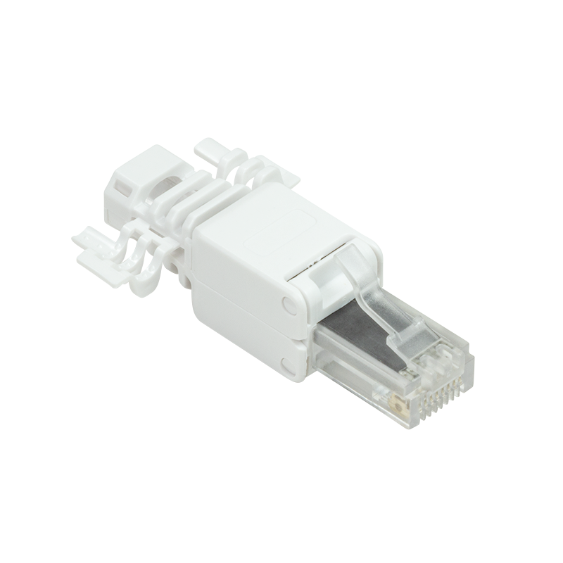 Network modular plug RJ45 UTP Cat.6A, tool-free