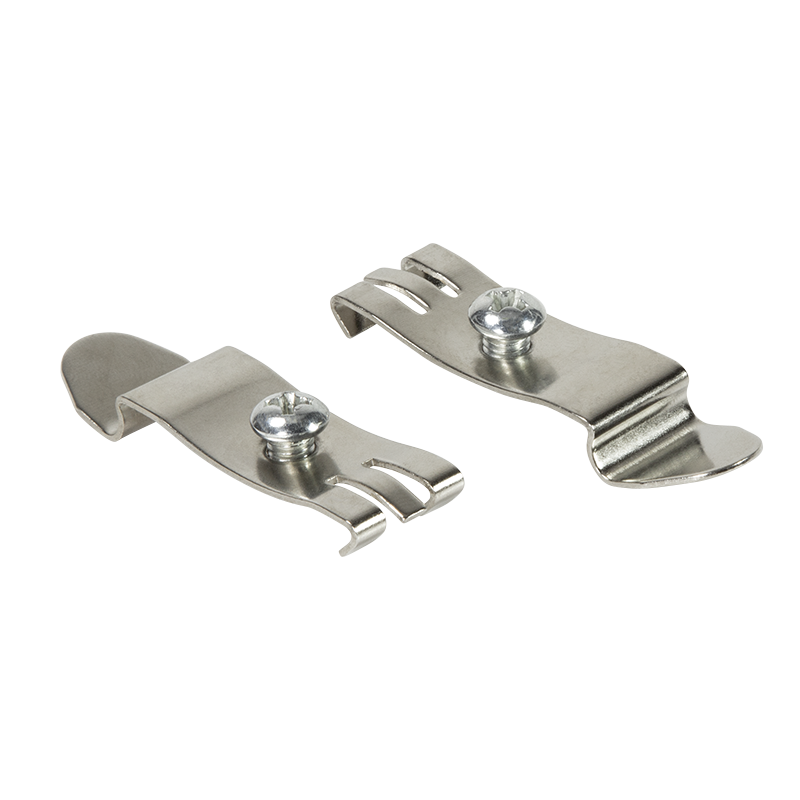 DIN-Rail mounting brackets, stainless steel, 2pcs.