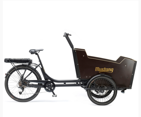 Mustang Cargo Electric 26" el-ladcykel med 8 gear - Black