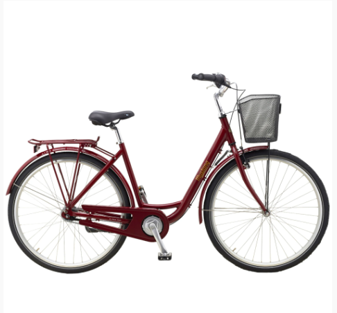 Mustang Margrethe 28" damecykel med 7 gear - Ruby red