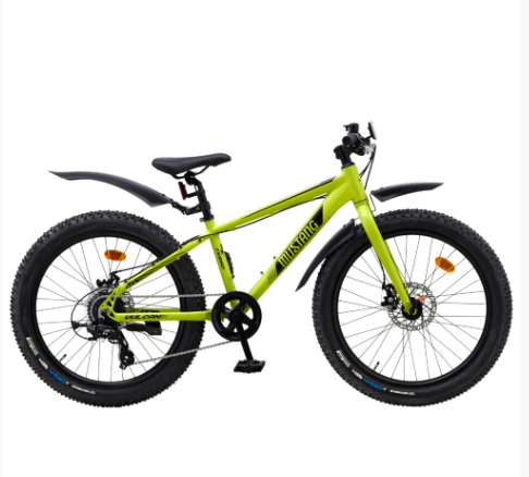 Mustang Vulcan TX550 24" fatbike med 8 gear - Lime billede
