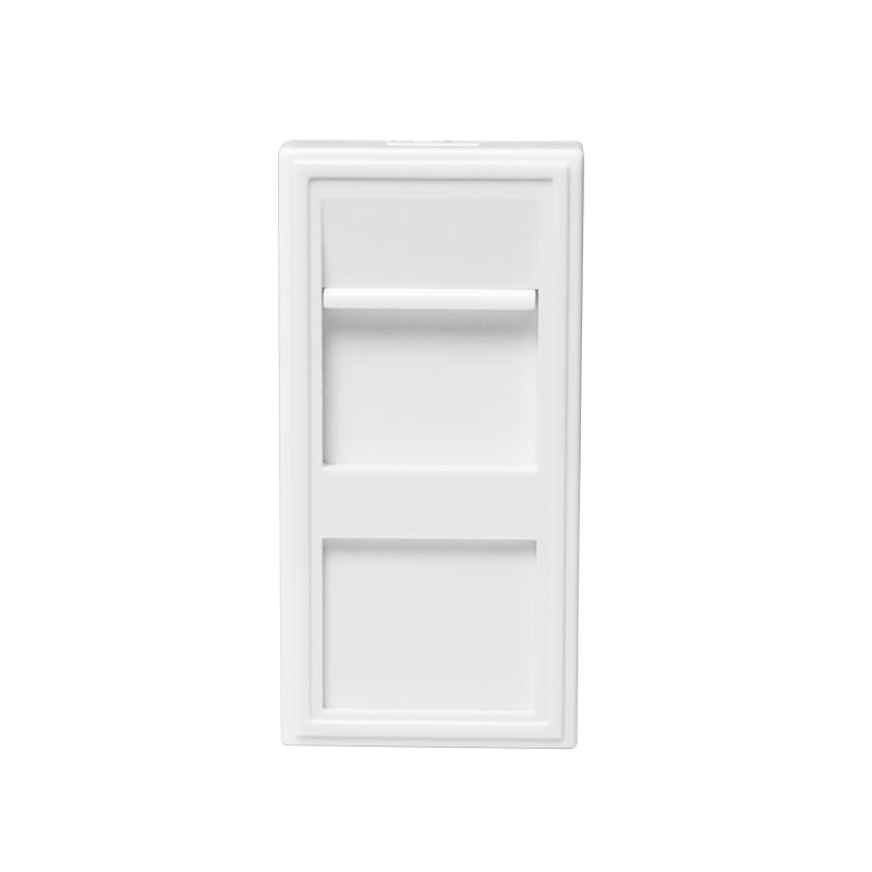 Face plate modular insert 22.5 x 45 mm, white