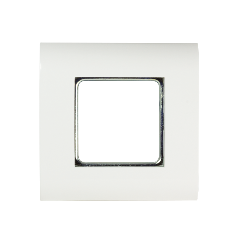 Wall plate frame 80 x 80 mm with 45 x 45 mm window