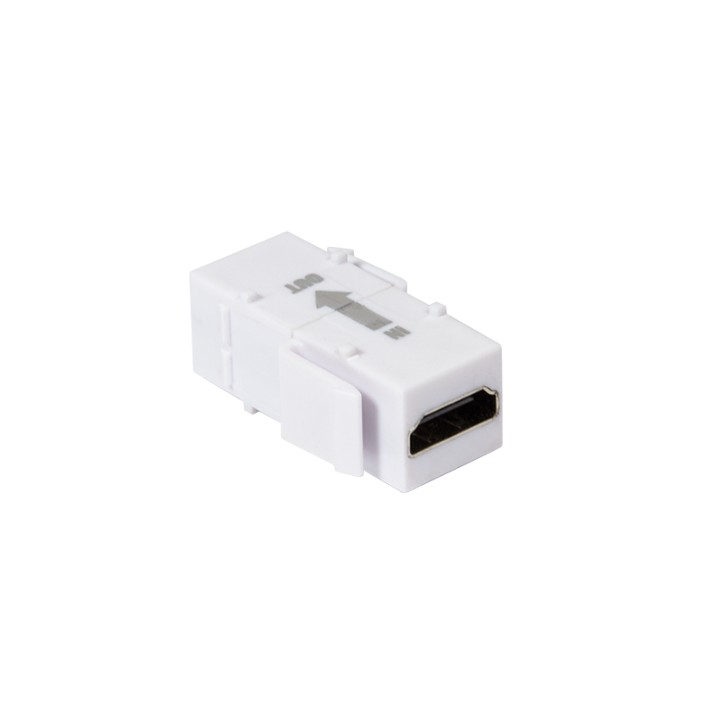 Keystone inline coupler HDMI female > HDMI female, with rep