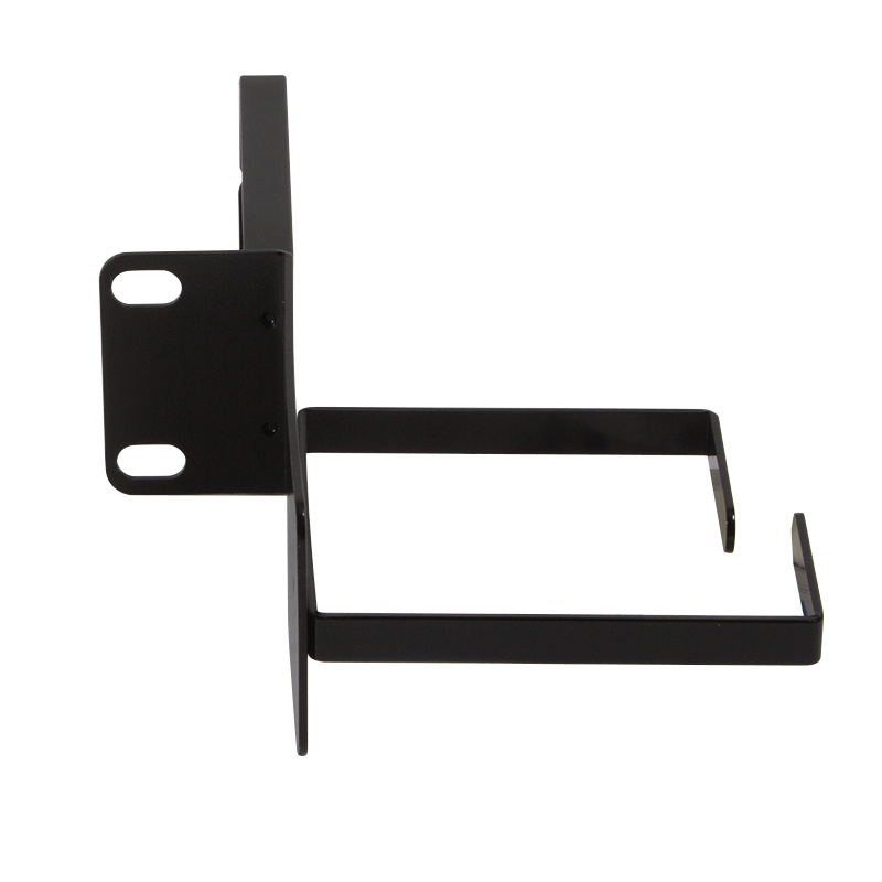 19" cable management L-type 1U, with side metal holder, blac