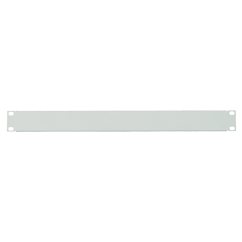 19" solid blank panel 2U, grey
