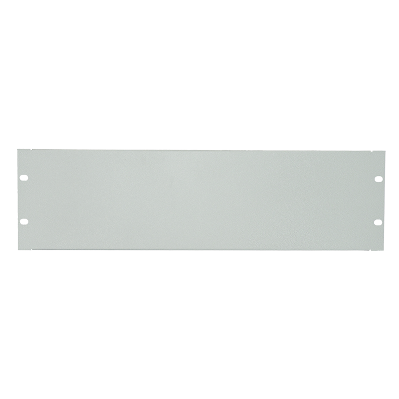 19" solid blank panel 4U, grey
