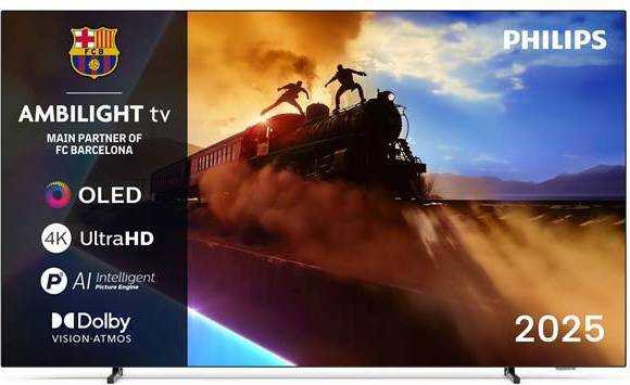Philips 55" Fladskærms TV OLED 4K 55OLED760 Ambilight billede