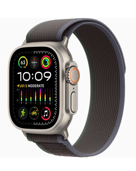 Apple Watch Ultra 2 GPS + Cellular 49mm - Titanium Case with Blue/Black Trail Loop - M/L