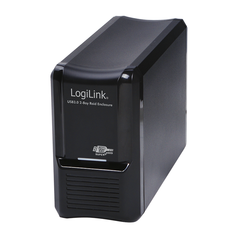 External HDD enclosure 3.5", SATA, USB 3.0, 2-bay Raid
