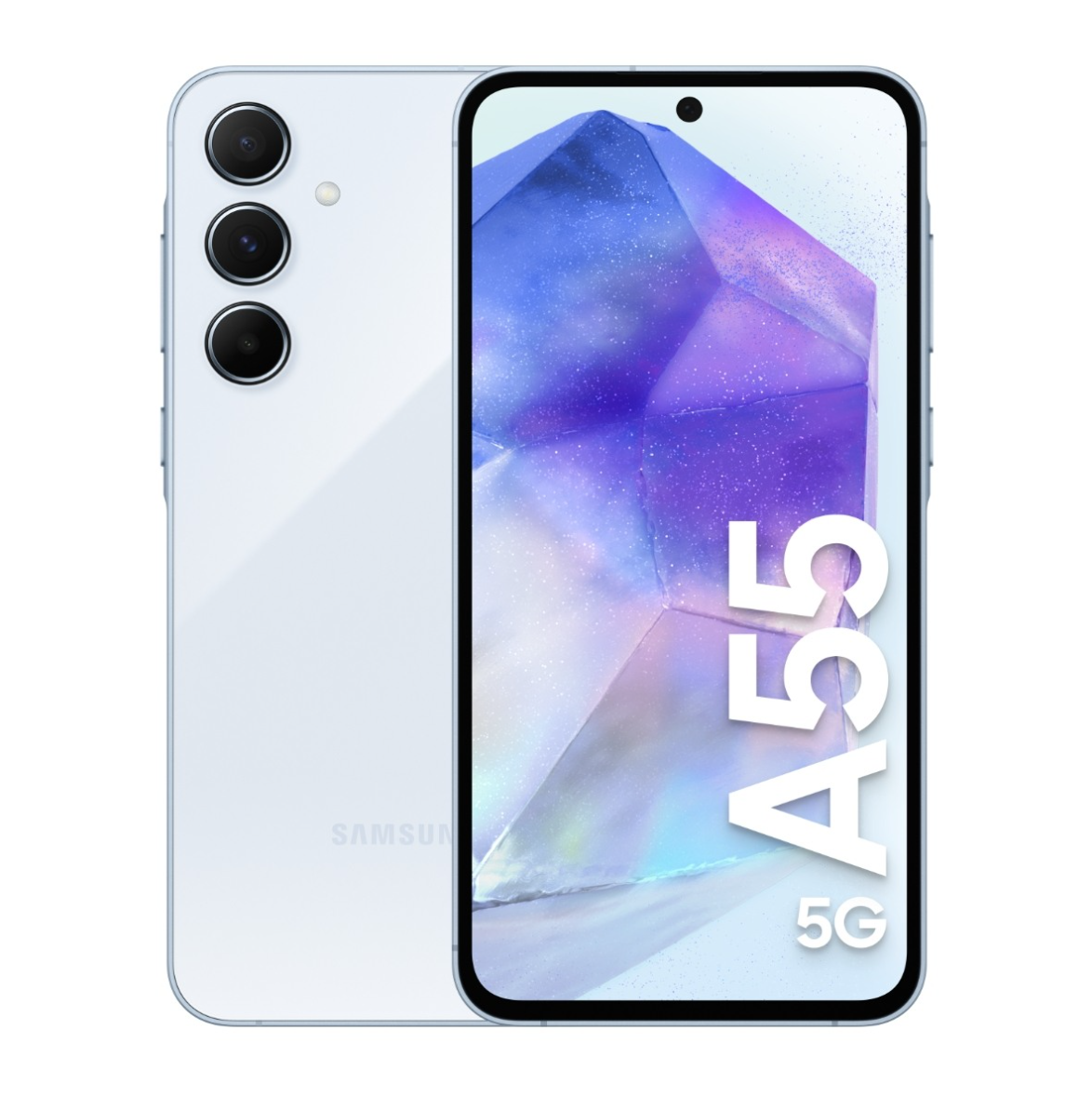 Samsung Galaxy A55 5G 128 GB, Awesome Iceblue billede