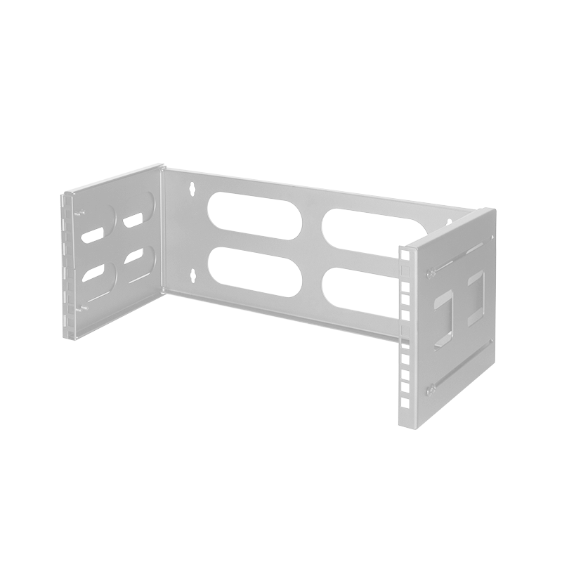 19" Wall mount bracket 4 U, light grey